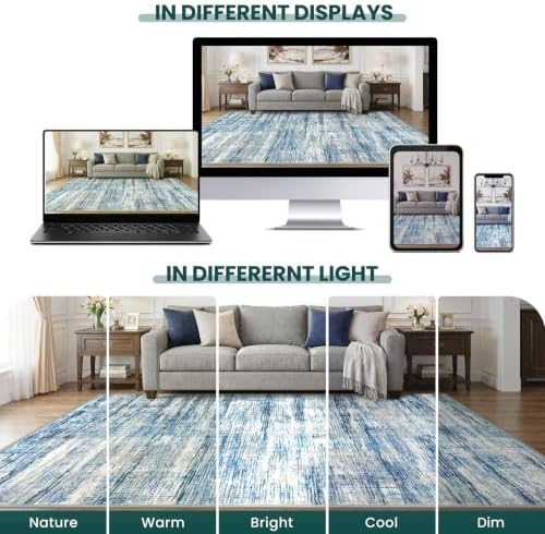 KOZYFLY Abstract 3x5 Ft Area Rug Washable Rugs - Image 3