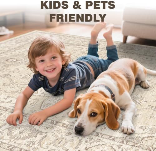 9x12 Washable Area Rugs for Living Room - Image 6