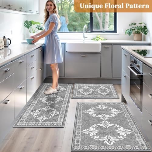 Kitchen Rugs Set of 3, Non Slip Washable Floor Mats - Image 6