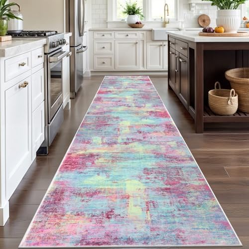 IOHOUZE Abstract Runner Rug 3x12 Ft Washable Runners - Image 3
