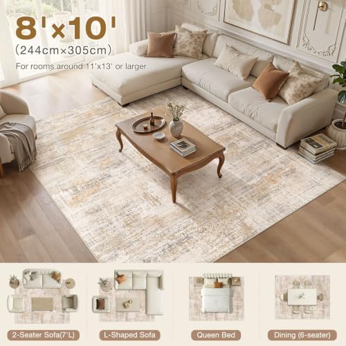 Nakagishi Neutral 8x10 Area Rugs - Image 5