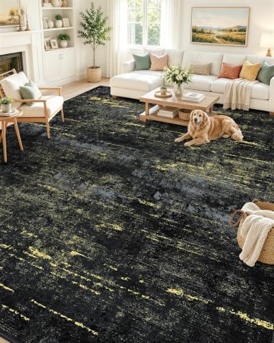 OLANLY 9x12 Washable Area Rug, Soft Non Slip Carpet by OLANLY