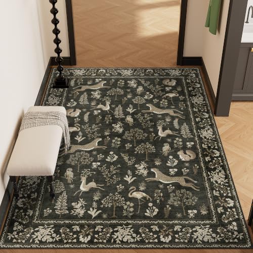 DUKINO 4x6 Area Rug, Washable Rug - Image 5