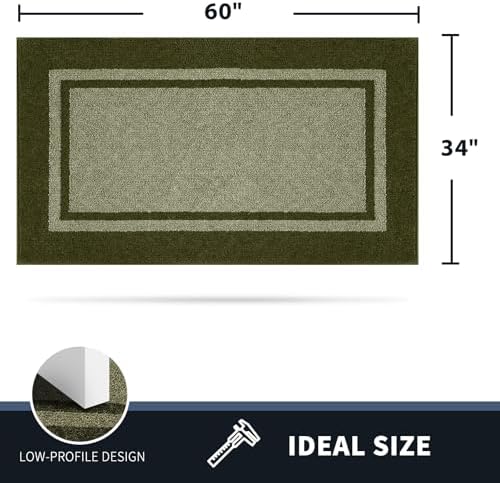 PURRUGS Dirt Trapping Door Mat, Budding Green & Sage Green - Image 2