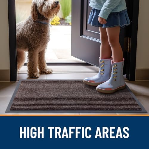 OLANLY 2-Pack Front Door Mats 35x23, Waterproof Heavy-Duty Doormats - Image 7
