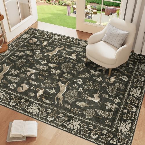 DUKINO 4x6 Area Rug, Washable Rug - Image 3