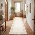 Garvee 2x8 Runner Rug Hallway Kitchen Washable Neutral Solid Beige Runners by Garvee