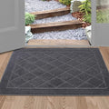 BEQHAUSE Dirt Trapper Door Mat 24" x 36", Doormat Non-Slip, Dark Grey by BEQHAUSE