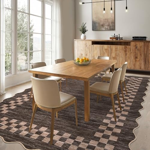 Garvee Scalloped Washable Rug 8x10 Area Rugs - Image 3