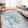 5x12 Rugs for Wide Hallway Thin Washable Runner Rug Ocean Mist by WIEVEDENS