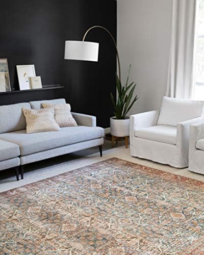 Loloi Layla Ocean/Rust 2'-0" x 5'-0" Accent Rug - Image 2