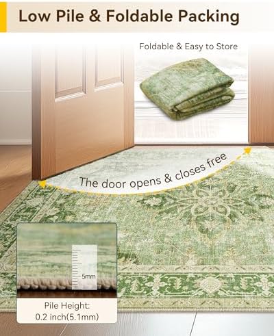 RELEANY Washable Area Rug, Runner 3'x20' - Image 5