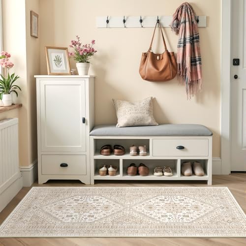 2x5 Rug Runner Non-Slip Washable Rugs by Restydon
