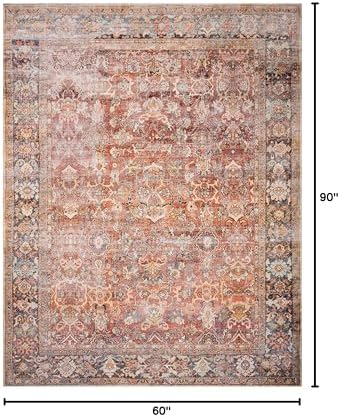 Loloi Layla Spice/Marine 5'-0" x 7'-6" Area Rug - Image 2