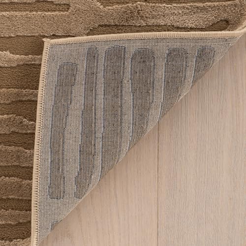 nuLOOM Kailani Sand Abstract Washable Area Rug - Image 5