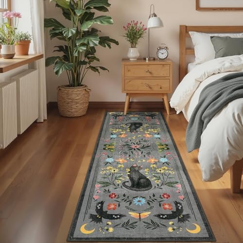 GarveeHome 2x6 Cat Washable Runner Rug - Image 4