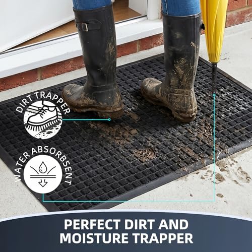 Front Door Mat Outside Entrance, Heavy Duty Doormat, 47.5"x35.5" - Image 3
