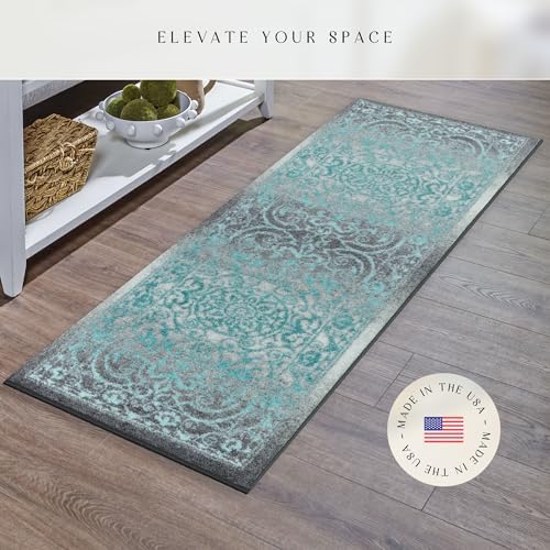 Maples Rugs Pelham Vintage Medallion Runner Rug - Image 3