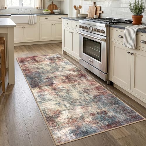 IOHOUZE Abstract Runner Rug 3x7 Ft Washable Runners - Image 3