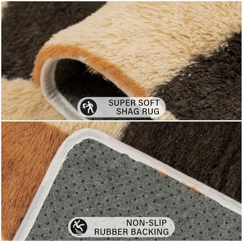 PureCozy Soft Shag Rug 5x7 for Living Room High Pile Non-Slip Fluffy Carpet - Image 5