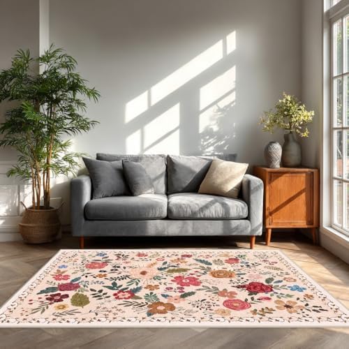 5x7 Washable Area Rugs for Living Room Soft Carpet - Image 2
