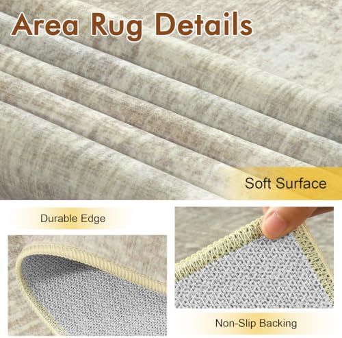 2x6 Ft Abstract Washable Runner Area Rugs - Image 5