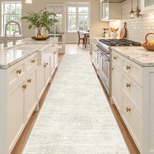 2x12 Runner Rug Non Slip, Washable Hallway Runner Rug by Restydon