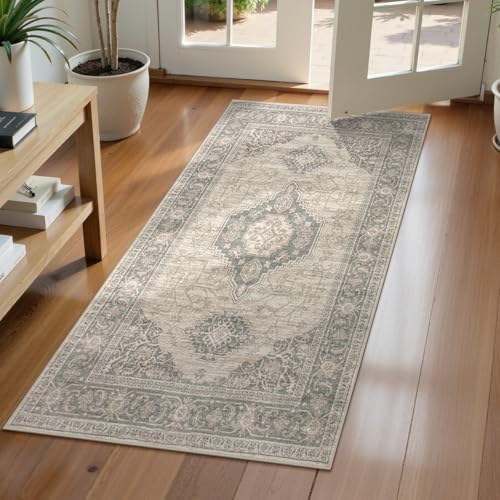 Lahome Oriental Small Area Rug, 2x4 Washable Kitchen Entryway Rug Non-Slip by Lahome