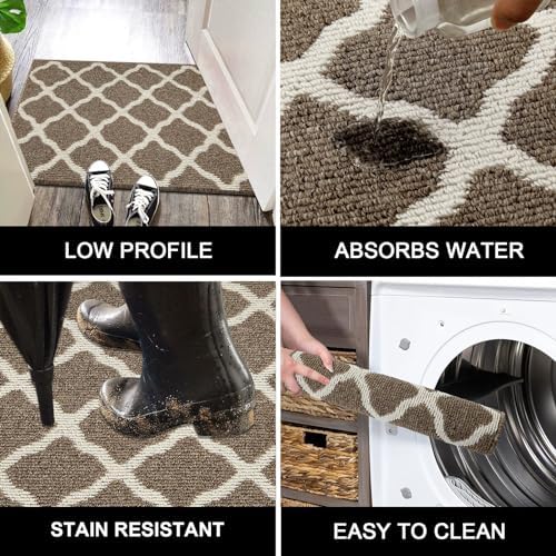 SHACOS Runner Rug 2x8 ft Washable Entryway Runner Rugs Non Slip Rubber Backing - Image 5