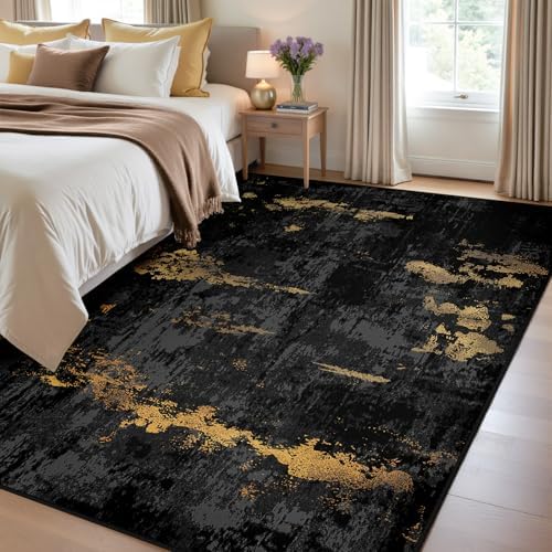 RELEANY Washable 4'x6' Abstract Area Rug - Image 3