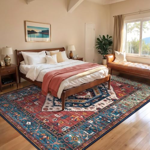 SERISSA 8x10 Washable Non Slip Boho Area Rug - Image 3