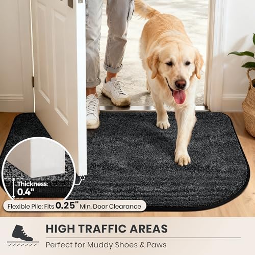 PURRUGS Dirt Trapping Door Mat, Heathered Charcoal - Image 6