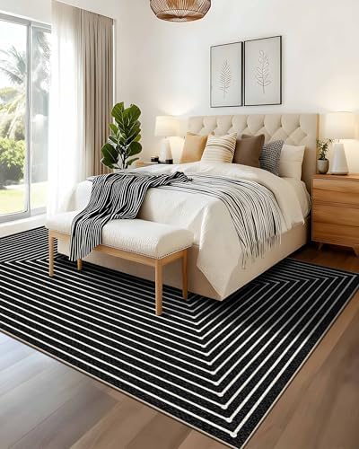8x10 Area Rugs for Living Room Large Modern Washable Rug - Image 4