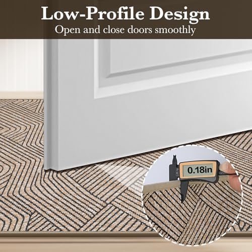 Front Door Mat Indoor Entrance Welcome Entry Mat Brown 24"x36" - Image 3