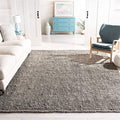 SAFAVIEH Natural Fiber Square Rug 8', Jute Knotted Light Grey NF447G by Unknown
