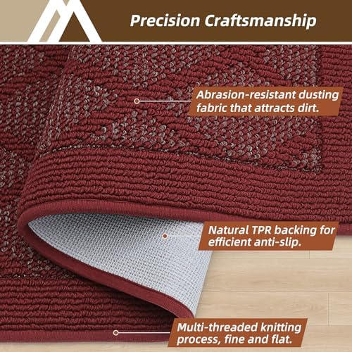 COSY HOMEER Non-Slip Door Mat 24"x36", Entryway Rugs Low Profile - Image 3