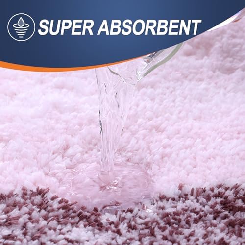 OLANLY Small Bathroom Rugs 35x16, Extra Soft Absorbent Microfiber Bath Rugs - Image 4