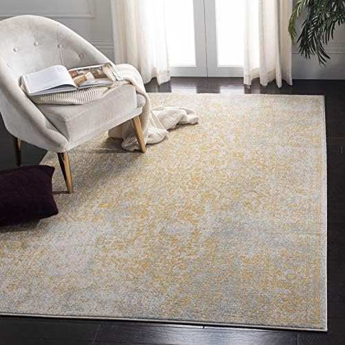 SAFAVIEH Evoke Square Rug 5'3", Ivory & Gold EVK256B - Image 2