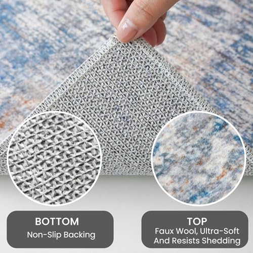 IOHOUZE Abstract Runner Rug 3x7 Ft Washable Runners - Image 5