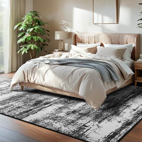Modern Abstract Rug 8x10 Washable Area Rug - Image 2