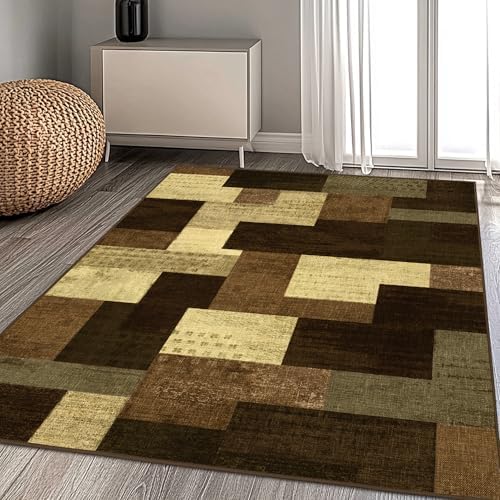 Modern Geometric Patchwork Indoor Large Area Rug - Image 3