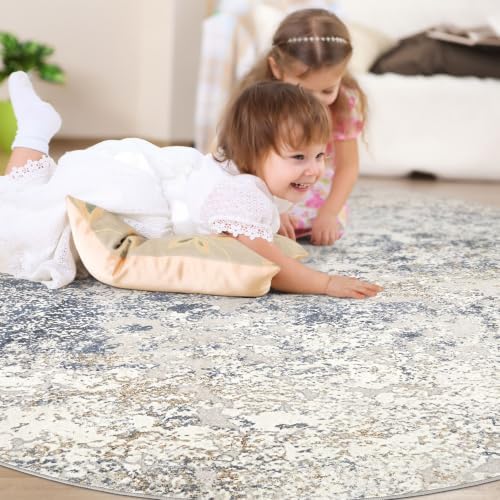 8ft Round Area Rug Living Room Rugs - Image 4