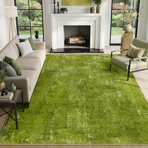 RELEANY Washable 9'x12' Abstract Area Rug by RELEANY