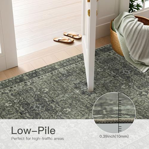 5x7 Vintage Washable Area Rug - Image 5