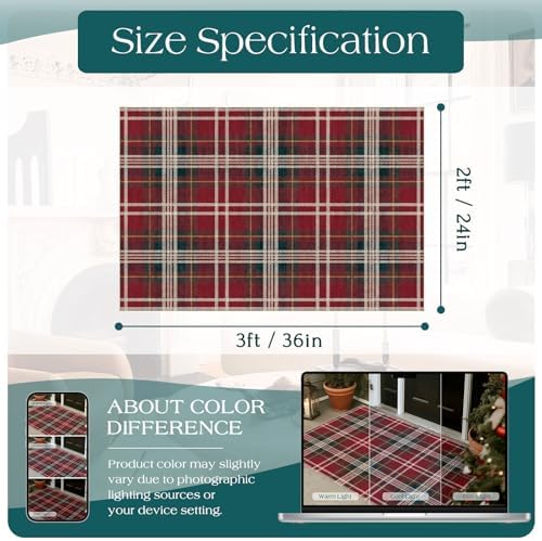 Christmas Front Door Mat Indoor Entrance - Image 2