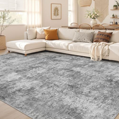Nakagishi Boho 5x7 Area Rug Living Room Rugs Machine Washable Gray by NakagishiAreaRug