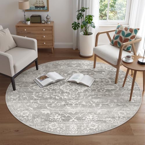 Soalmost Washable Round Rug 5ft by Soalmost