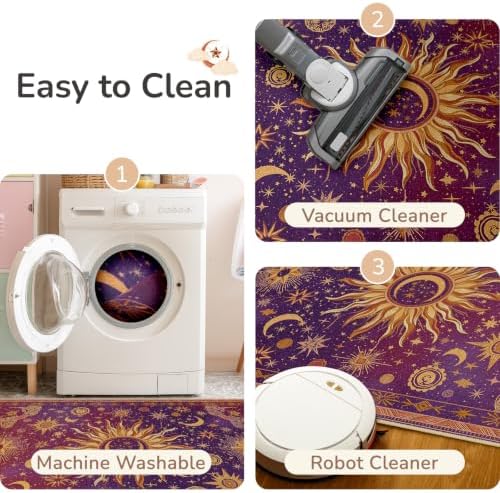 Vacuum-Friendly, 5x7 Washable Area Rug - Image 6