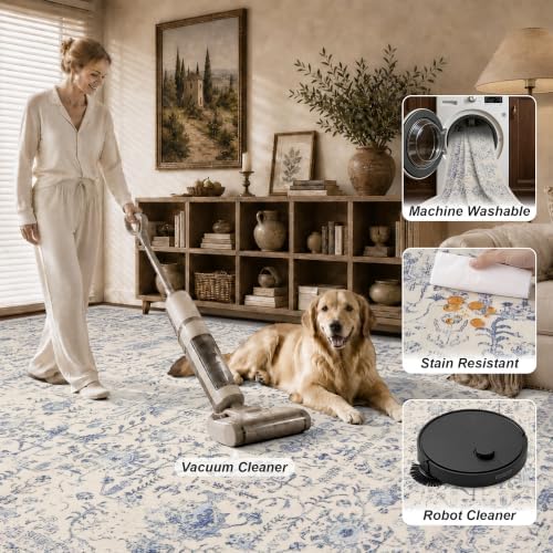 10x12 Area Rug Living Room: Washable Bedroom Rug - Image 5