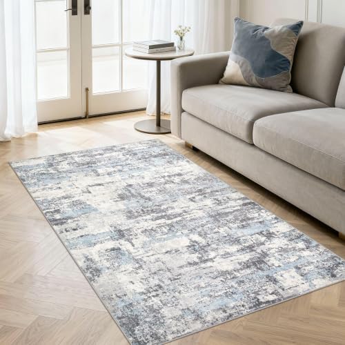 3x5 Runner Rug, Abstract Washable Hallway Rugs - Image 3